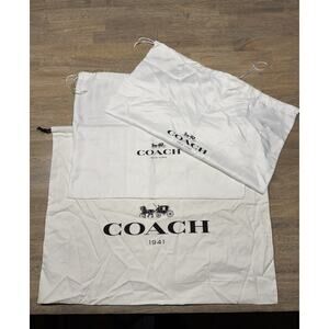 COACH Lot of 3 Satin & Cotton Dustbags Storage Bags EUC Lot #3